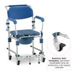 Cadeira De Banho E Higienica D60 Aluminio Com Coletor At� 150kg Dellamed - Foto 2