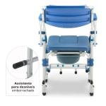 Cadeira De Banho E Higienica D60 Aluminio Com Coletor At� 150kg Dellamed - Foto 3