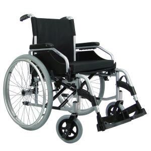Cadeira Rodas Munique Aluminio Aro 24 Praxis 46 PRETO 