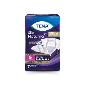 Fralda Tena Slip Noturna 7 Unidades Unissex M BRANCO 011900505