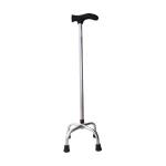 Bengala 4 Pontas Aluminio Regulavel Cinza Preto Alo - Foto 1