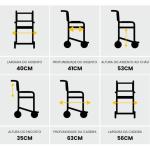 Cadeira De Banho Flex Pl202 Coletor Pes E Bracos Escamoteaveis At� 85kg Prolife - Foto 2