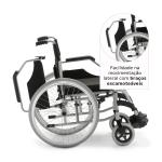 Cadeira De Rodas D600 Dobr�vel Em Alum�nio At� 120kg Dellamed - Foto 3