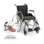 Cadeira De Rodas D600 Dobr�vel Em Alum�nio At� 120kg Dellamed - Foto 6