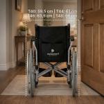 Cadeira De Rodas D600 Dobr�vel Em Alum�nio At� 120kg Dellamed - Foto 9