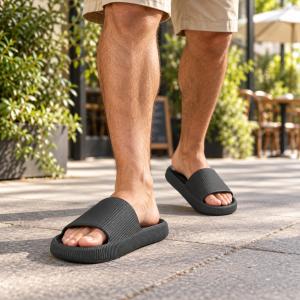 Sand�lia Ortop�dica Ortho Pauher Fly Feet Nuvem Masculina - Foto 2
