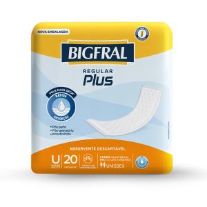 Absorvente Bigfral Plus Regular 20 Unidades