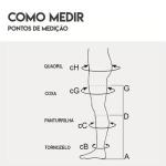 Meia 7/8 Venosan Aes Antiembolia Meia Coxa Com Silicone Aberta 18-23mmhg - Foto 4