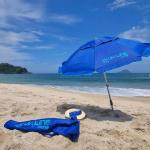 Guarda Sol Com Prote��o Solar Fpu50+ 1,90 M Di�metro Com Perfurador Uv Line - Foto 1