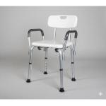 Banco Para Banho Banqueta Com Encosto E Al�a Lateral At� 100kg Mobil - Foto 1