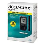Kit Glicose Accu Chek Active Novo Completo 50 Tiras Roche - Foto 1