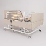 Cama Motorizada De Casal Comfort Bege Sem Colchao Com Elevacao E Grade 140x200 Pilati At� 220kg - Foto 1