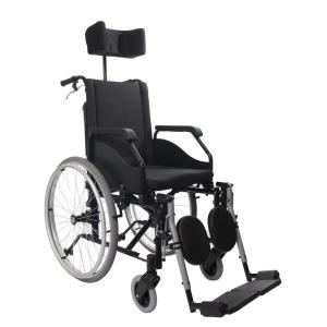 Cadeira Rodas Fit Reclinavel Pneu Inflavel Raiada Aluminio Jaguaribe 40 PRETO 