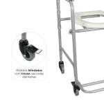 Cadeira De Banho Higienica D30 Dobravel A�o At� 100kg Dellamed - Foto 13