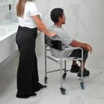 Cadeira De Banho Higienica D30 Dobravel A�o At� 100kg Dellamed - Foto 7