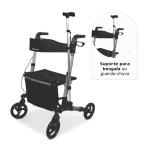 Andador Cadeira 4 Rodas Compacto Aluminio Dobravel D14 At� 135kg Dellamed - Foto 8