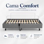 Cama Motorizada Comfort Com Grade, Rodizios E Regulagem De Altura Madeira Pilati At� 150kg - Foto 4