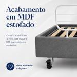 Cama Motorizada Comfort Com Grade, Rodizios E Regulagem De Altura Madeira Pilati At� 150kg - Foto 5