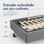 Cama Motorizada Comfort Com Grade, Rodizios E Regulagem De Altura Madeira Pilati At� 150kg - Foto 3