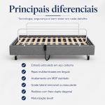 Cama Motorizada Comfort Com Grade, Rodizios E Regulagem De Altura Madeira Pilati At� 150kg - Foto 10