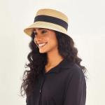 Chap�u Cap-Ferrat Uv Line Com Prote��o Solar Fpu50+ Palha Sint�tica - Foto 1