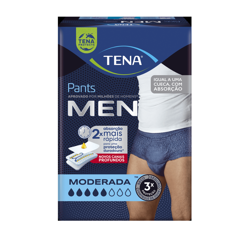 Roupa ntima TENA Pants Men 16 Un Prote o Masculina Roupa ntima TENA Pants Men 16 Un Prote o Masculina
