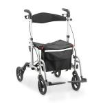 Andador Cadeira 4 Rodas 2 Em 1 Aluminio D15 At� 135kg Dellamed - Foto 4