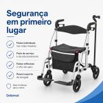 Andador Cadeira 4 Rodas 2 Em 1 Dellamed D15 At� 135kg - Foto 20