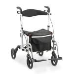 Andador Cadeira 4 Rodas 2 Em 1 Aluminio D15 At� 135kg Dellamed - Foto 2