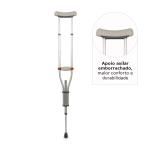 Muleta Axilar D7 Universal Dellamed Regul�vel At� 65kg - Foto 3