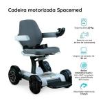 Cadeira De Rodas Motorizada Dobr�vel Spacemed At� 120kg Dellamed - Foto 8