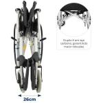 Cadeira De Rodas D100 Em A�o Dobr�vel Pneu Antifuro - 120kg Dellamed - Foto 8