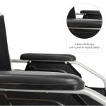 Cadeira De Rodas D100 Em A�o Dobr�vel Pneu Antifuro - 120kg Dellamed - Foto 6