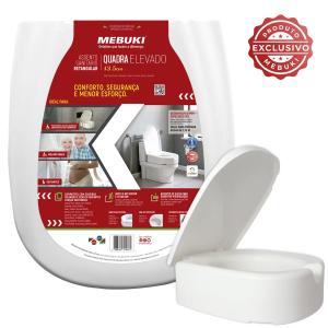 Assento Elevado Tampa Retangular Mebuki