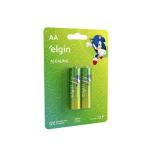 Pilha Alcalina Pequena 2 Unidades Aa Elgin - Foto 1