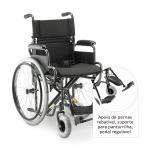Cadeira De Rodas D400 Raiada Dobr�vel Pneu Anti Furo At� 120kg Dellamed - Foto 4