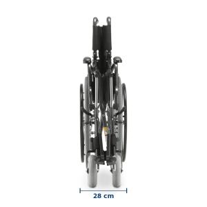 Cadeira De Rodas D400 Raiada Dobr�vel Pneu Anti Furo At� 120kg Dellamed - Foto 3
