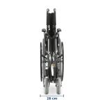Cadeira De Rodas D400 Raiada Dobr�vel Pneu Anti Furo At� 120kg Dellamed - Foto 5
