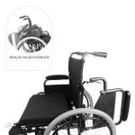 Cadeira De Rodas D400 Raiada Dobr�vel Pneu Anti Furo At� 120kg Dellamed - Foto 4