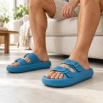 Sand�lia Ortop�dica Ortho Pauher Fly Feet Nuvem City Ac356 Masculina - Foto 2