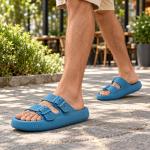 Sand�lia Ortop�dica Ortho Pauher Fly Feet Nuvem City Ac356 Masculina - Foto 9