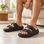 Sand�lia Ortop�dica Ortho Pauher Fly Feet Nuvem City Ac356 Masculina - Foto 3