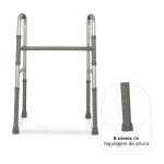 Andador Articulado E Fixo Aluminio D10 Pop Prata At� 100kg Dellamed - Foto 5