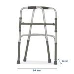 Andador Articulado E Fixo Aluminio D10 Pop Prata At� 100kg Dellamed - Foto 6