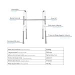 Andador Articulado E Fixo Aluminio D10 Pop Prata At� 100kg Dellamed - Foto 2