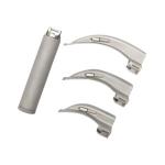 Kit Laringoscopio Adulto Com 3 Laminas Curva 2/3/4 Missouri - Foto 1