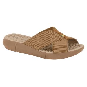 Sandalia Modare Elastico Canelado Napa Sense Flex 7142.101.26405 Feminino 38 TAN/CAMEL 7142.101.26405.96781