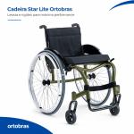 Cadeira De Rodas Star Lite Monobloco Ortobras - Foto 3