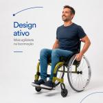 Cadeira De Rodas Star Lite Monobloco Ortobras - Foto 4