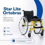 Cadeira De Rodas Star Lite Monobloco Ortobras - Foto 2
